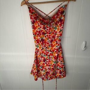 Princess Polly Red and Orange Sundress Sleeveless